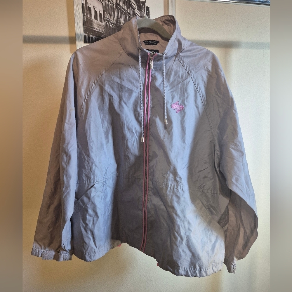 Catalina Gray and Pink Kids Raincoat